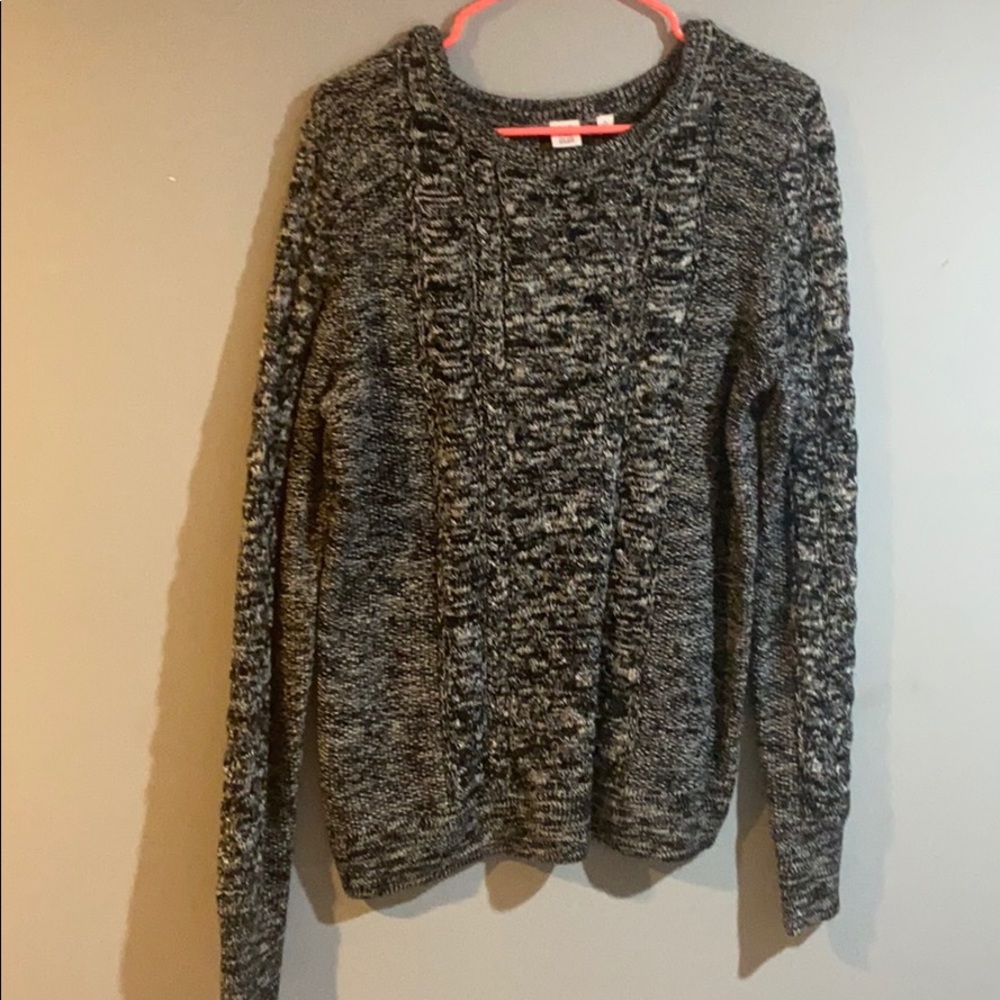 GAP black and white Cable-knit sweater